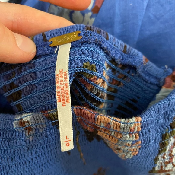 FREE PEOPLE Morning Glory Maxi Dress / Dutch Blue Combo - Picture 7 of 8